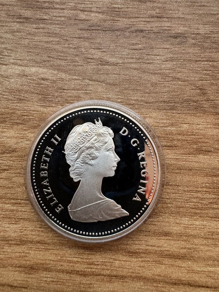 Srebrna moneta kolekcjonersk Kanada 1 $ 1982 rok Regina