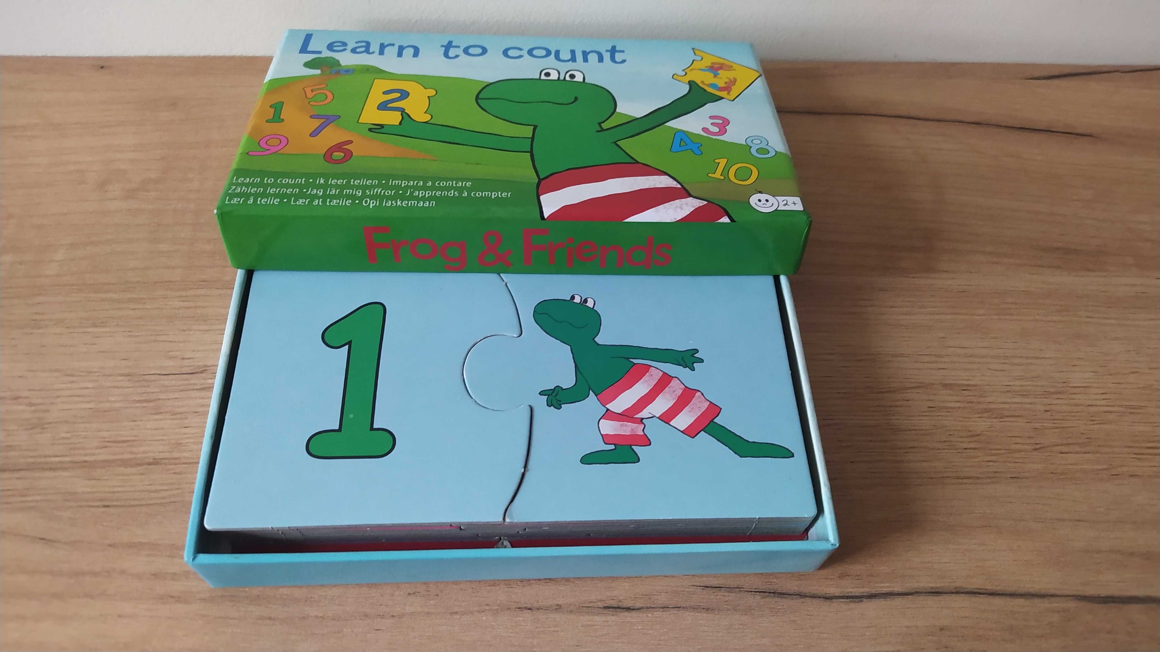 Puzzle Nauka Liczenia Learn to count 2+ Frog&Friends 20 elementów