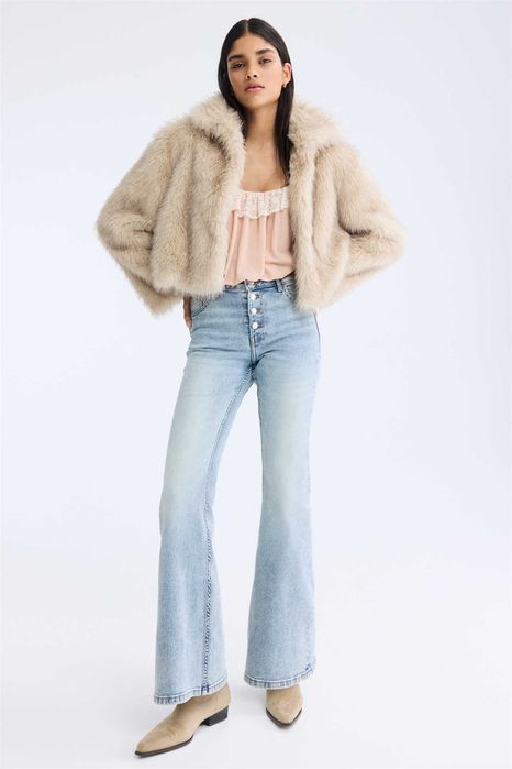 Spodnie dżinsowe 36 nowa kolekcja Flared High Jeans PROMOCJA DIVIDED