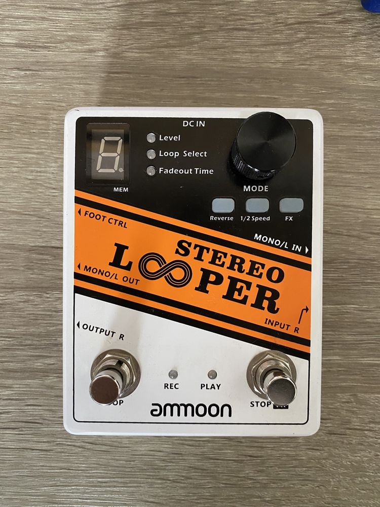 Педалі гітарні ammoon stereo looper pockverb