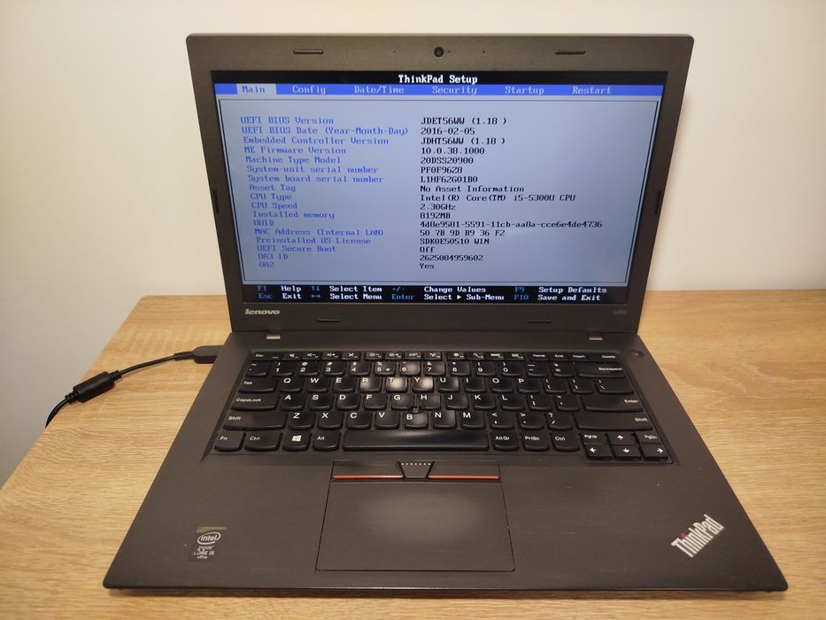 Lenovo ThinkPad L450 i5-5gen bateria dobra