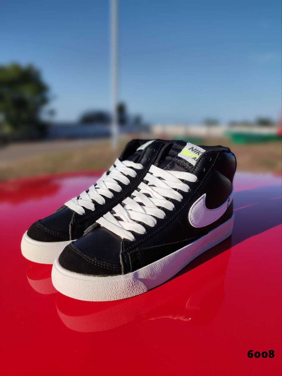 Чоловічі кросівки Nike Blazer чорний з білим 6008 ЗНИЖКА