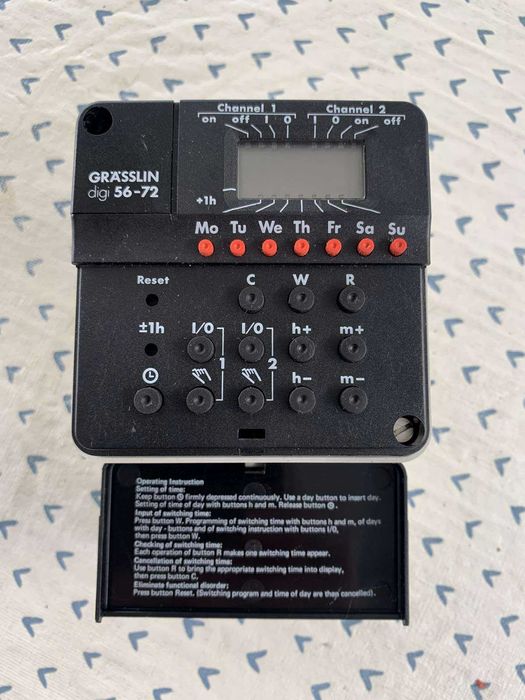 Relogio dois canais - 7 dias Grasslin 56'72 (novo)