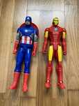Brinquedo Marvel - homem de ferro e capitão américa