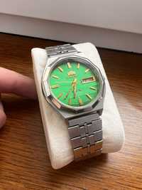 Zegarek japonski Orient zielony + brazowy