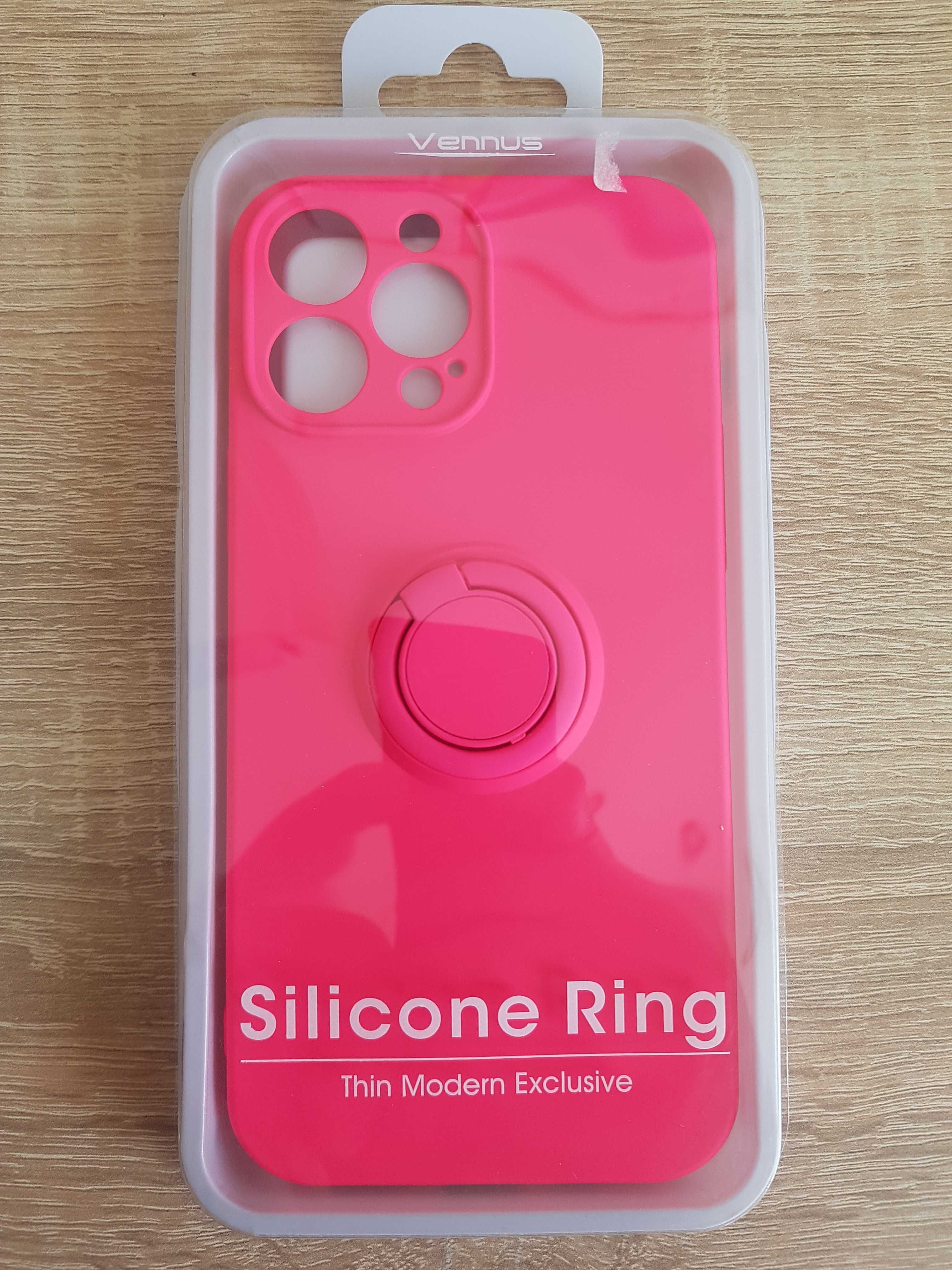 Etui Vennus Silicone Ring do Iphone 13 Pro Max Różowy