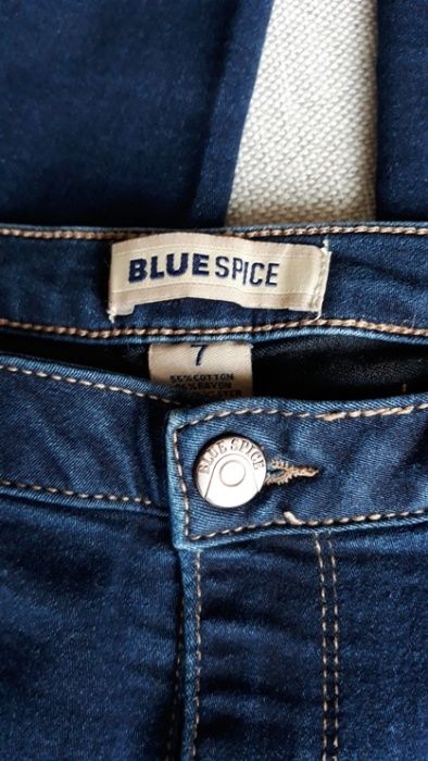 TkMaxx Blue Spice jeansy rurki skinny z wysokim stanem granatowe 38