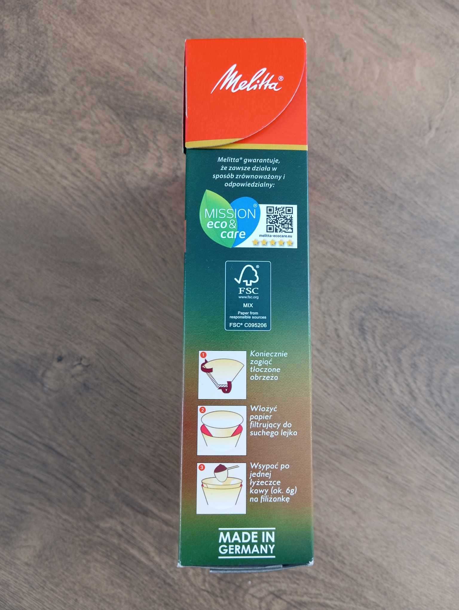 Papierowe filtry do kawy premium marki Melitta - 80 sztuk - Rozmiar 4