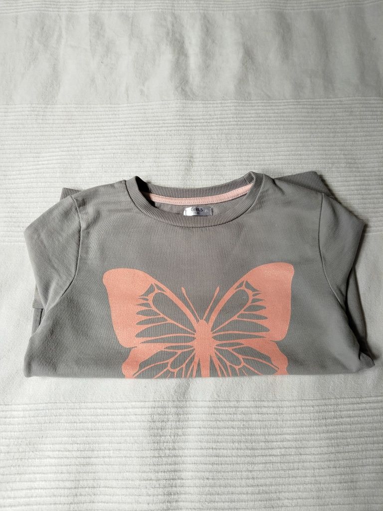 Szara bluza z motywem 122/128