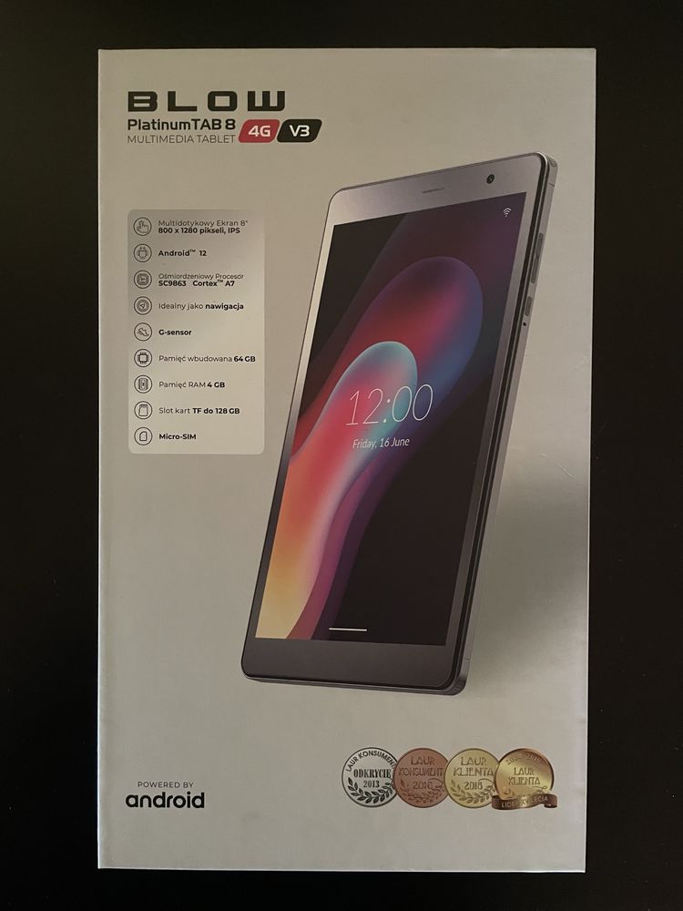 Tablet multimedialny Blow PlatinumTAB 8 4G 64 GB