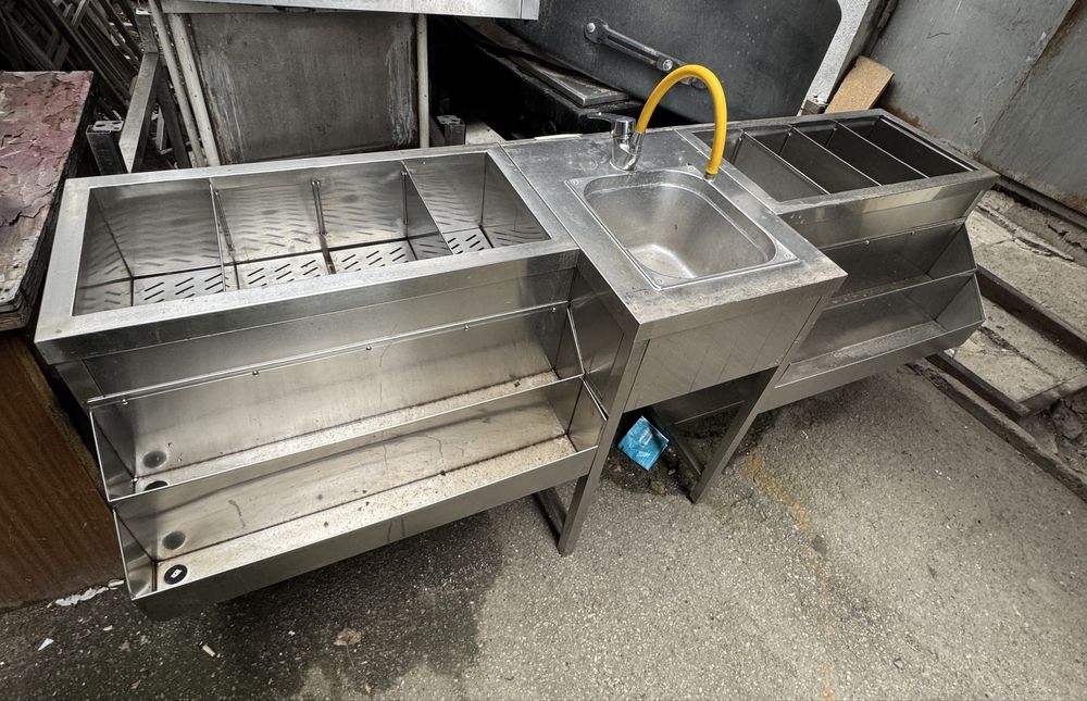 Станція бармена з мийкою робоче місце 200х600