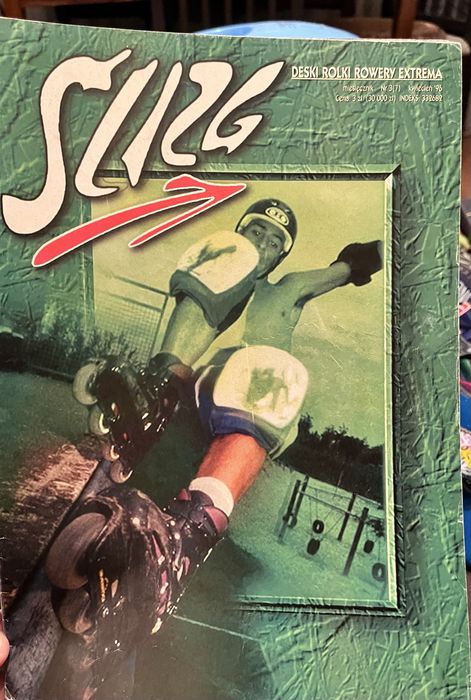 Ślizg magazyn 1996 - snowboard graffiti skateboard