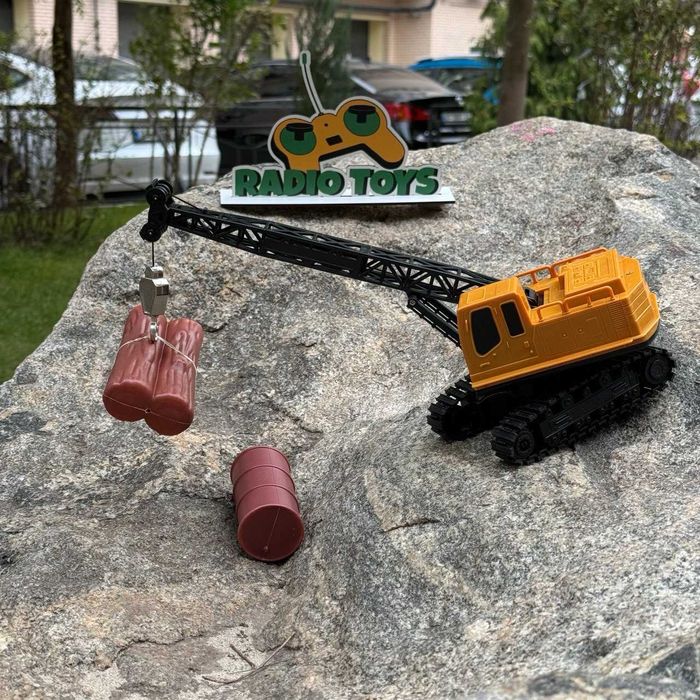 Экскаватор-кран на радиоуправлении «Catcher». Экскаватор на пульте