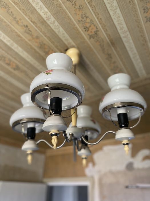 Лампа СССР 4 плафона