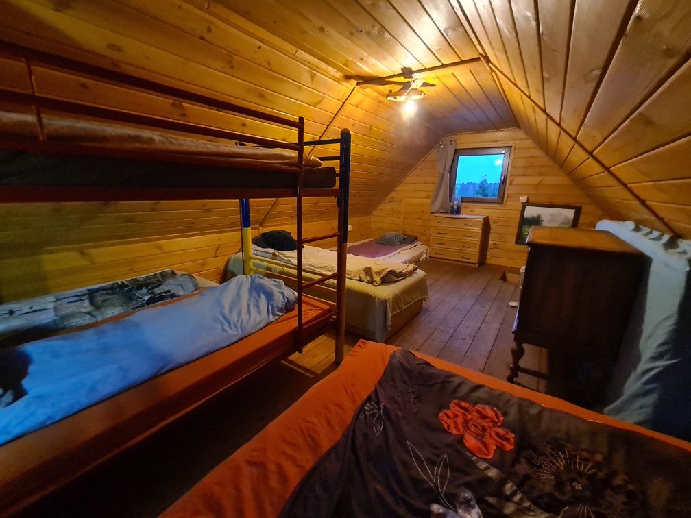 Domek Sauna i Działka w Dąbrówce pod Lublinem.ognisko grill spokój
