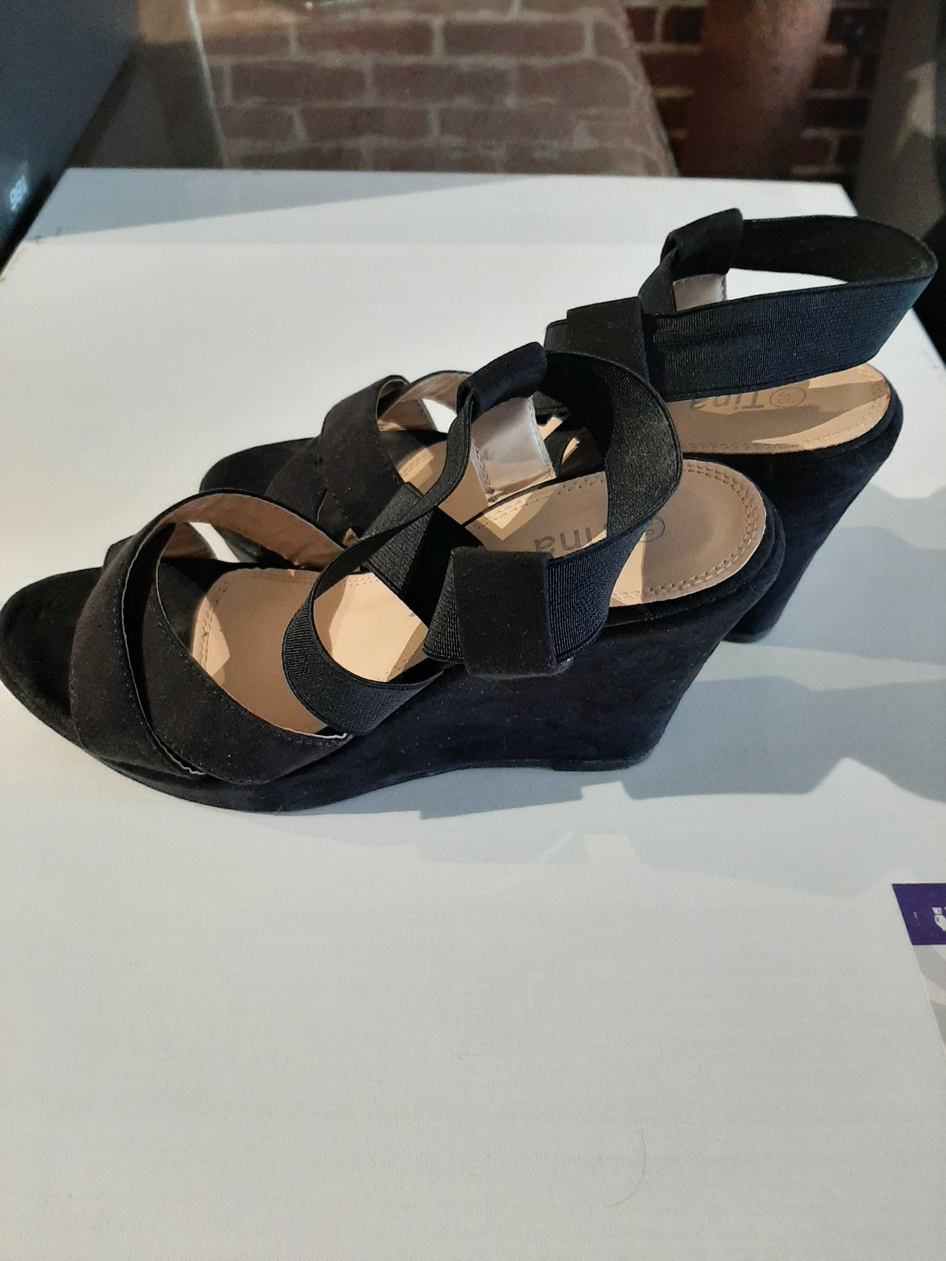 Босоножки женские Tina Shoes, черные, размер 36