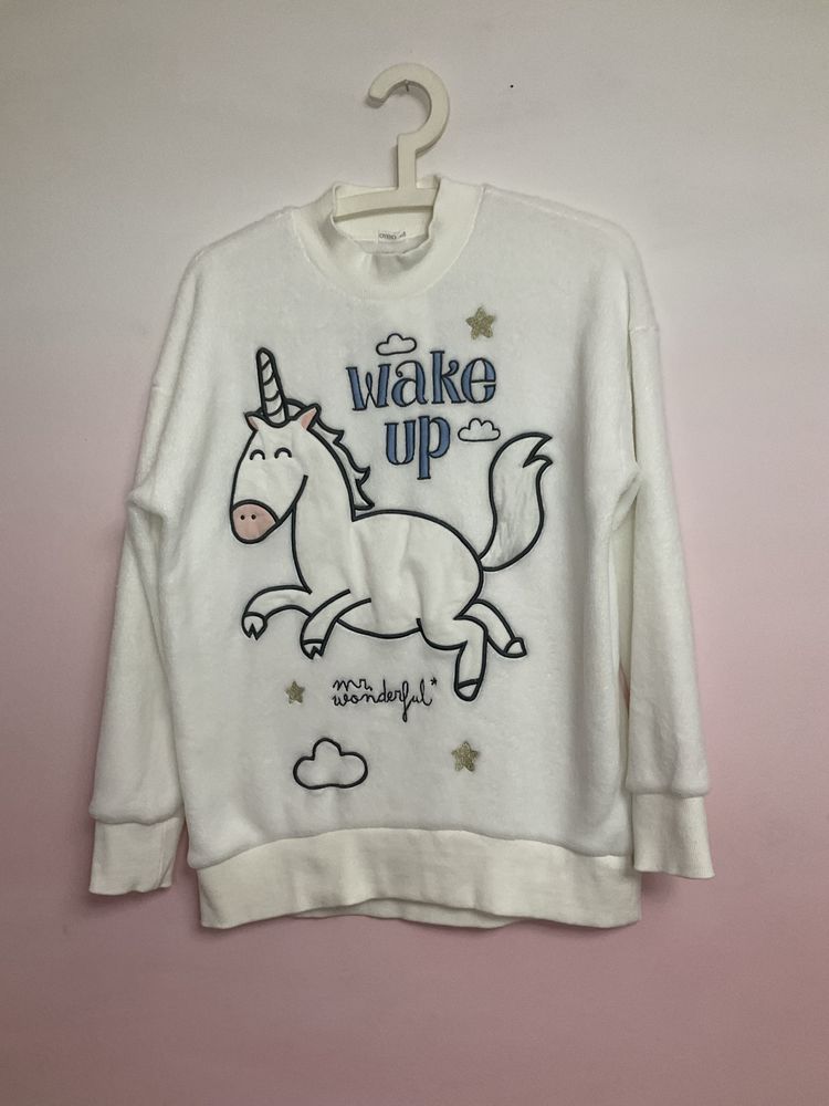 Bluza polar jednorozec oysho nowa z metka S biala