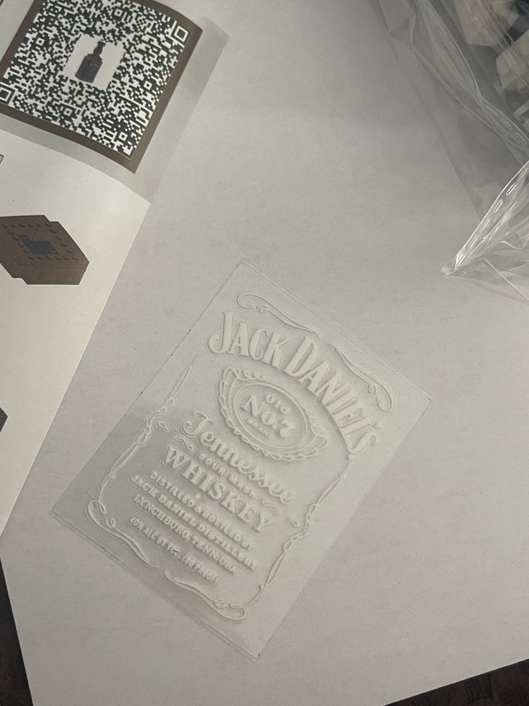 Klocki do ułożenia butelka Jack Daniels