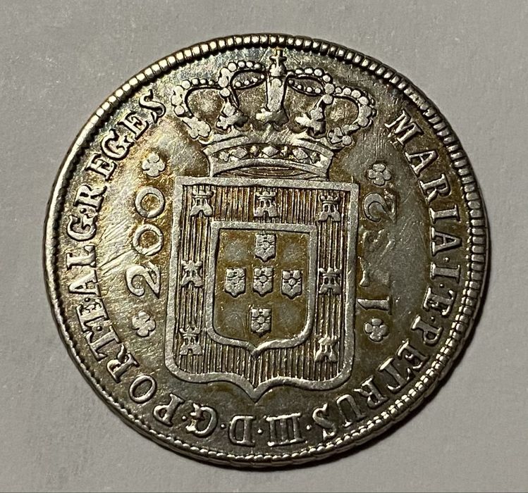 Moeda D MARIA/PEDRO 12 Vintens 240 Reis 1782
