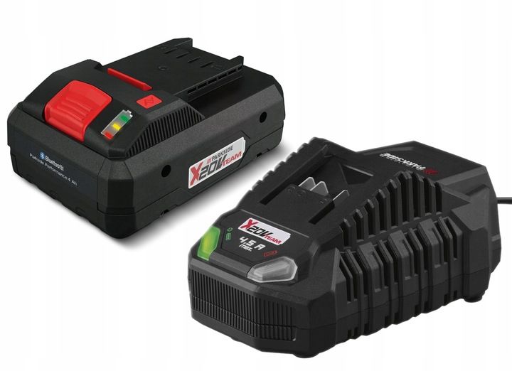 Akumulator + Szybka Ładowarka 120w Parkside Pap Smart Paps 20v 4ah 4.0