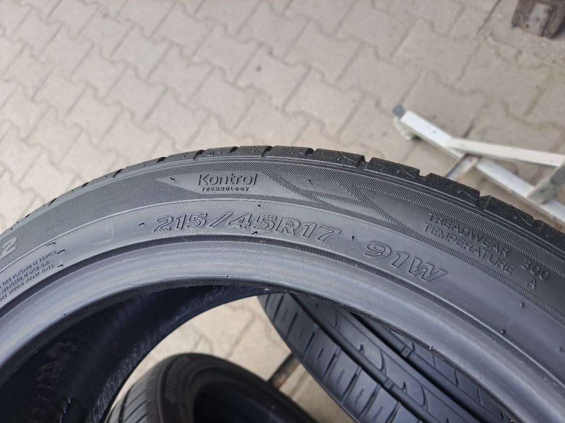 Opony Letnie 215/45R17 Hankook Ventus 215/45/17 Polecam 4 Szt !!