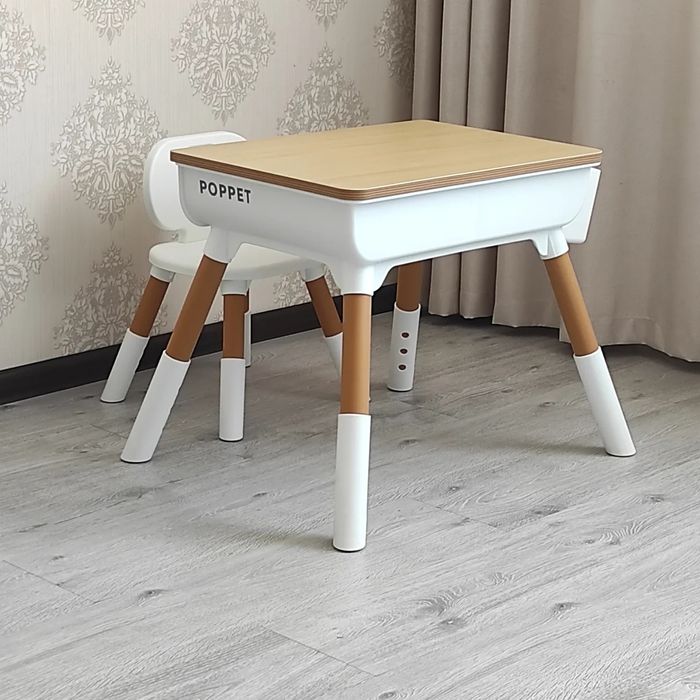 Столик мультивуди 3 в 1 Poppet  Дитячий столик Детский стол
