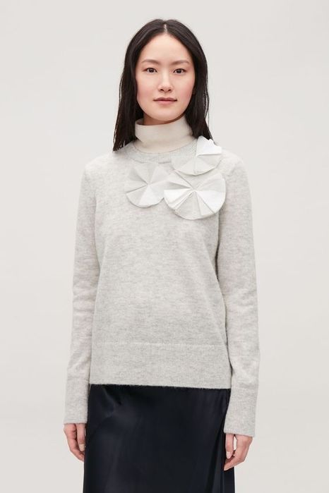 Вовняний светр cos 33% alpaca 32% wool