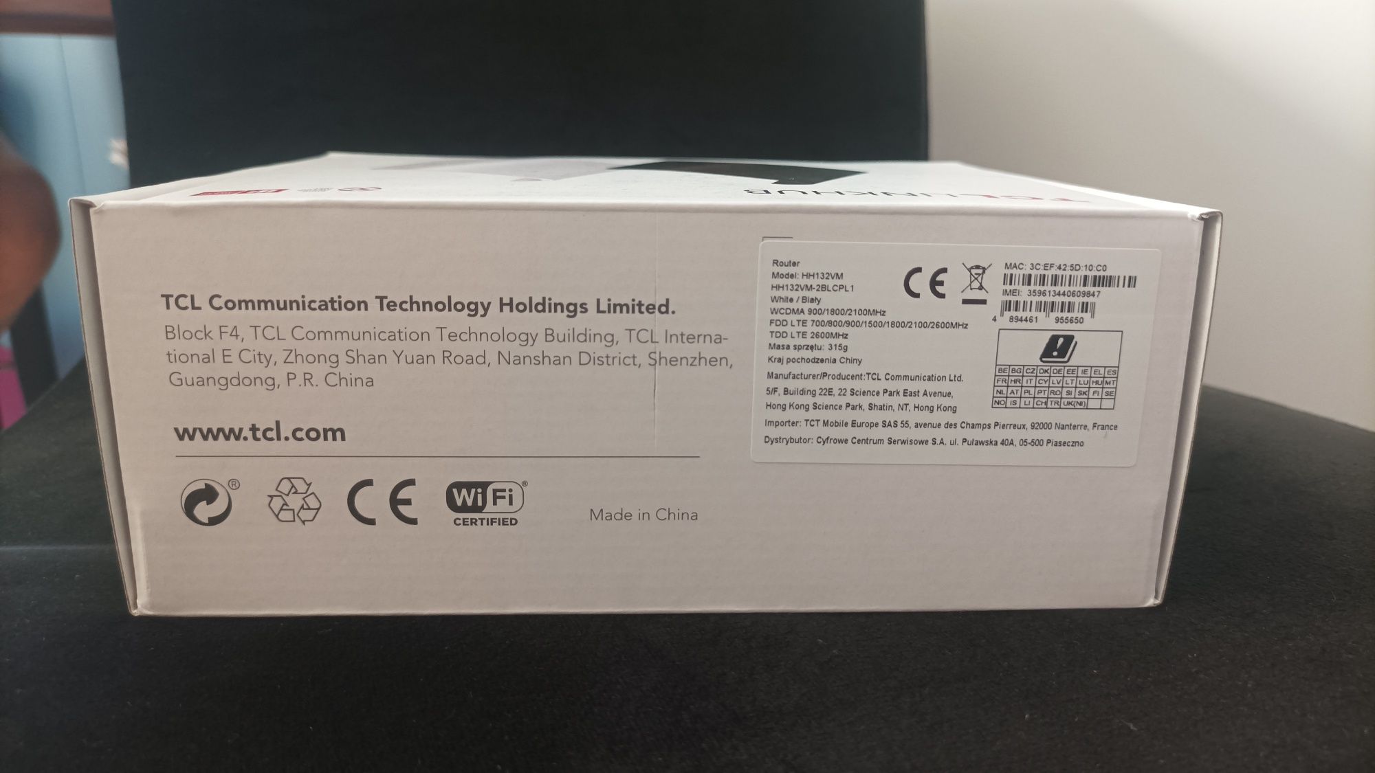 Router stacjonarny kat. 12/13 TCL LinkHub HH132VM