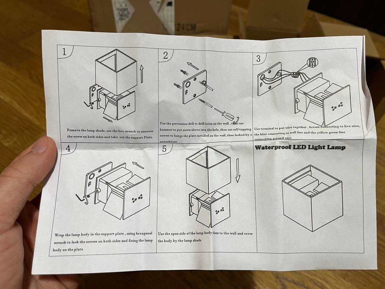 Lampa ścienna LED z czujnikiem ruchu, 12 W 4 szt.