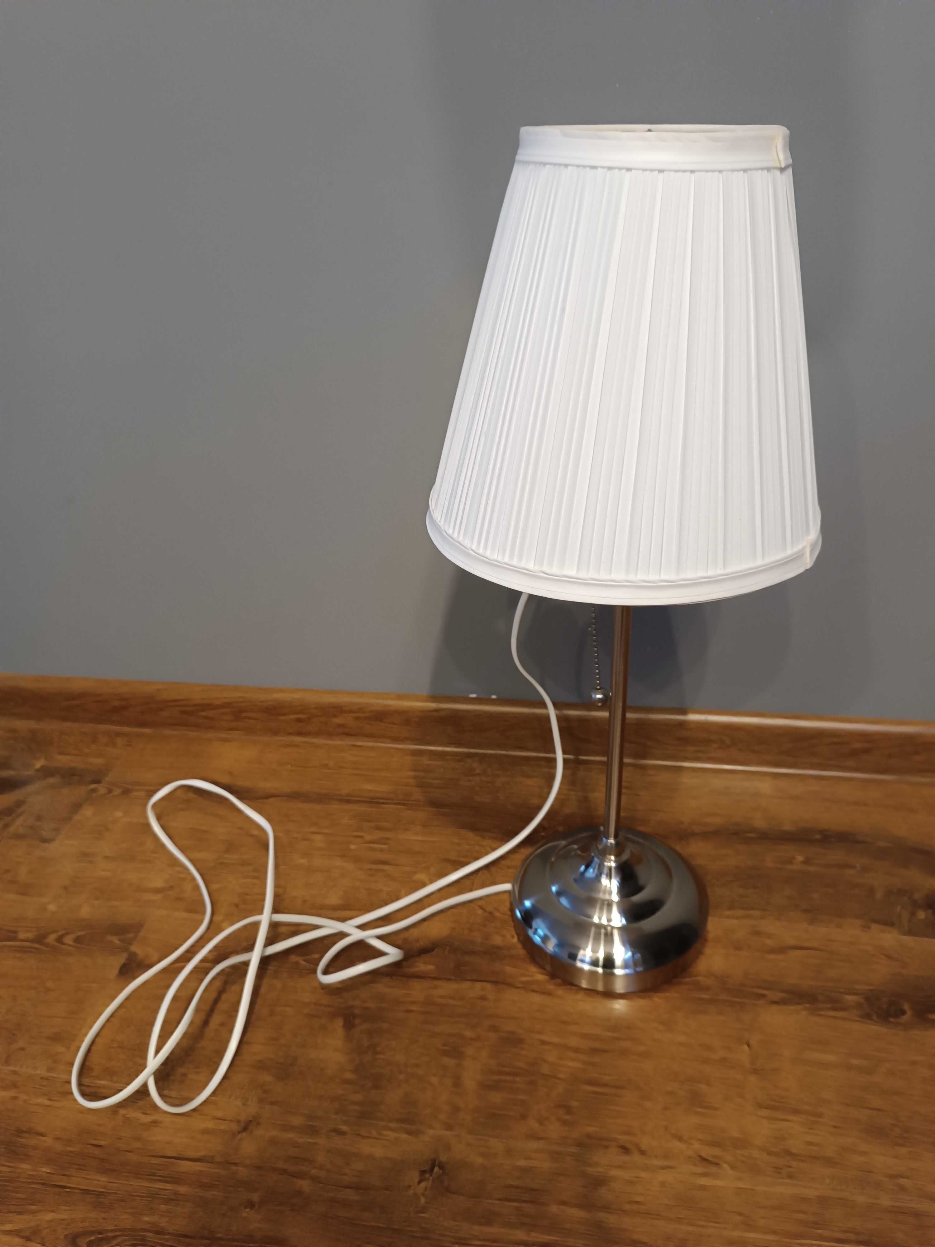 ÅRSTID lampa stołowa, niklowano/biały.