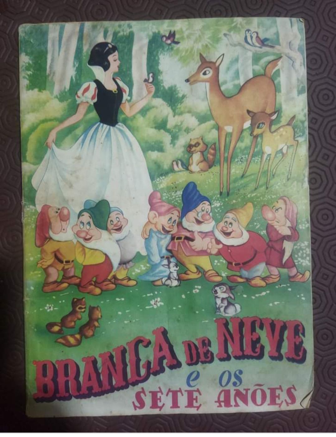 Branca de Neve e os 7 Anões - caderneta