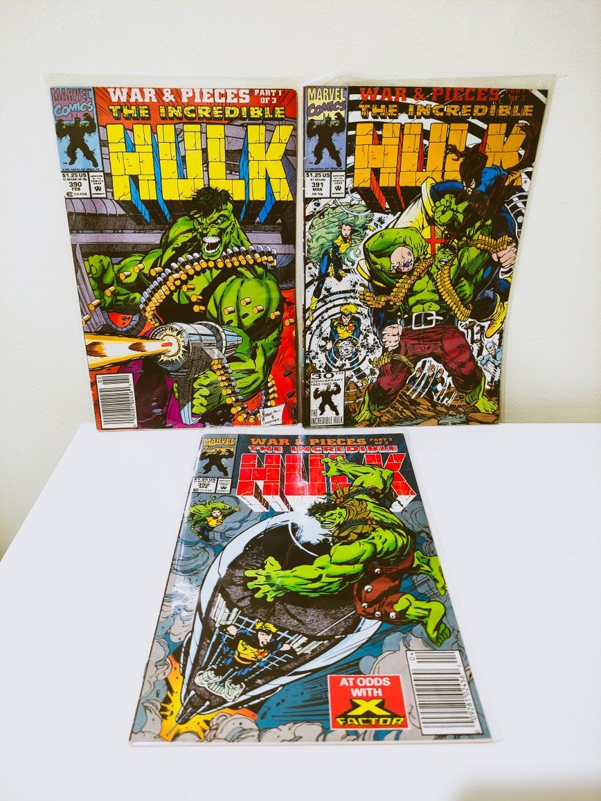 Lote 13 livros *The Incredible Hulk*by Peter David