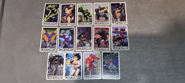 Sprzedam 14 kart Nestle Justice League Unlimited