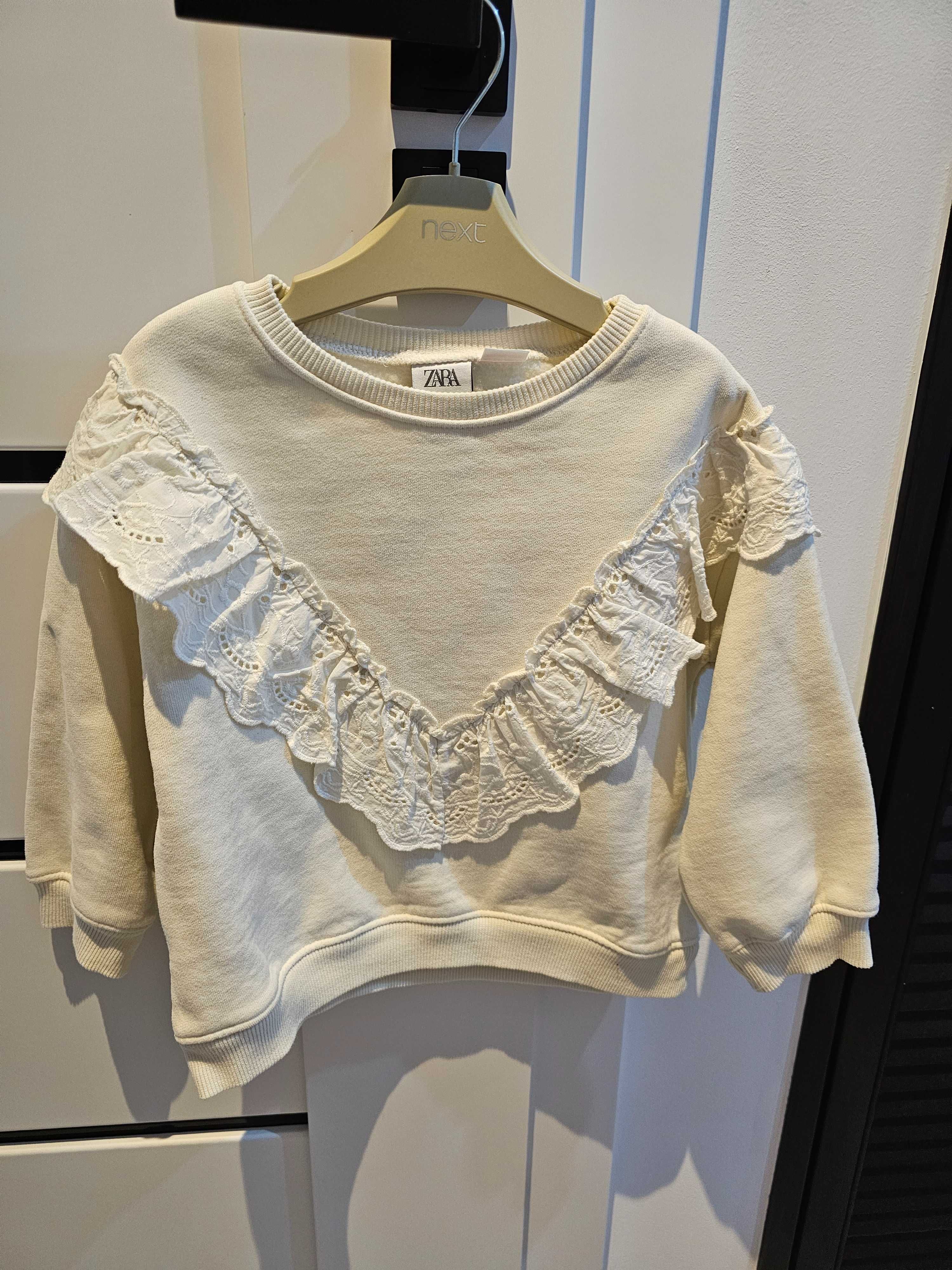 Kremowa bluza Zara r. 110cm