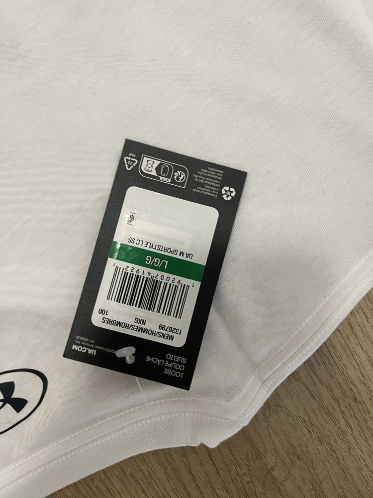 Koszulka Under Armour męska biała L – nowa z metką