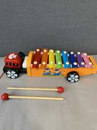 Cymbały cymbałki ksylofon zabawka muzyczna edukacyjna dla dziecka