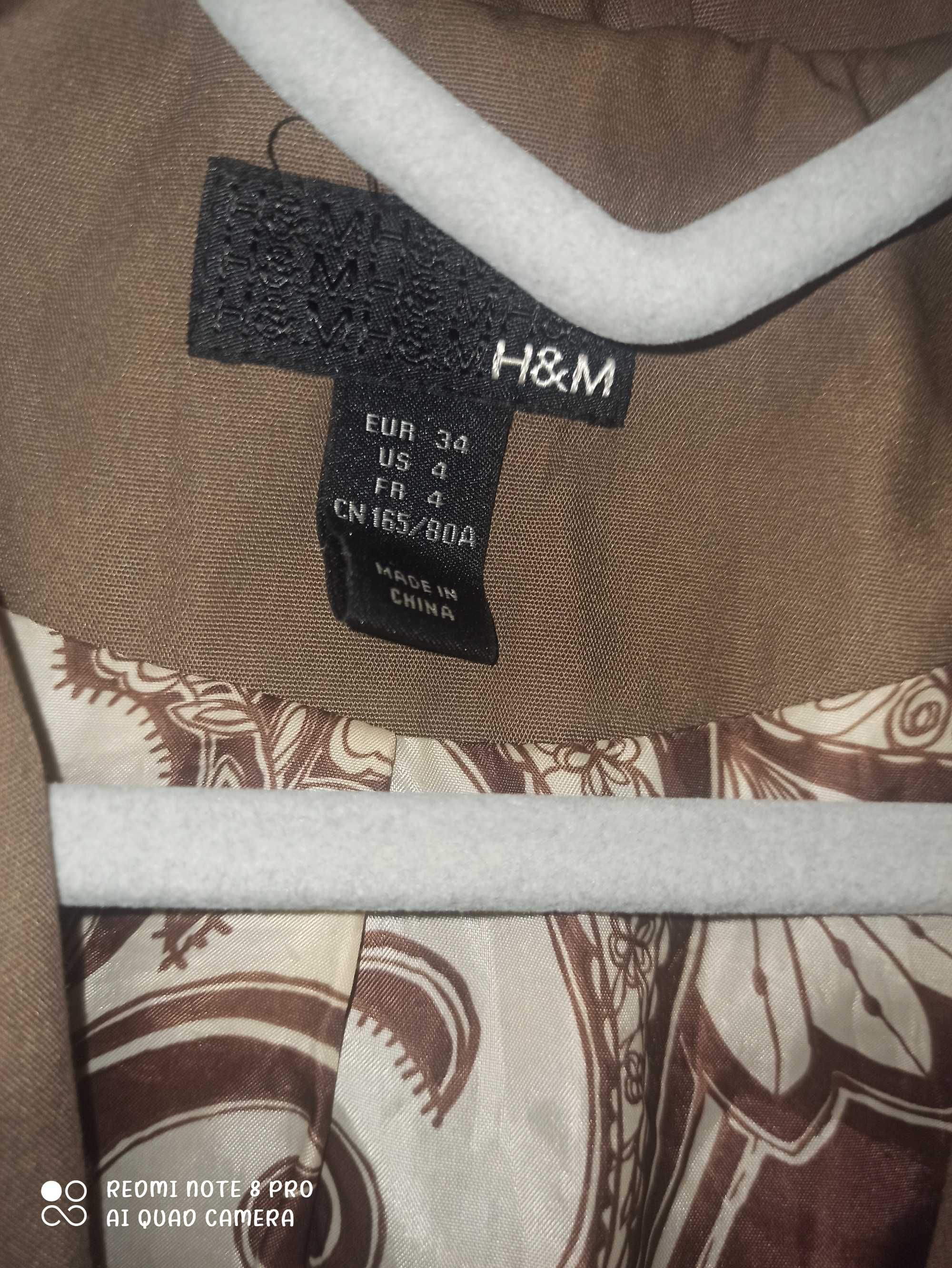 płaszcz modny H&M rozmiar 34