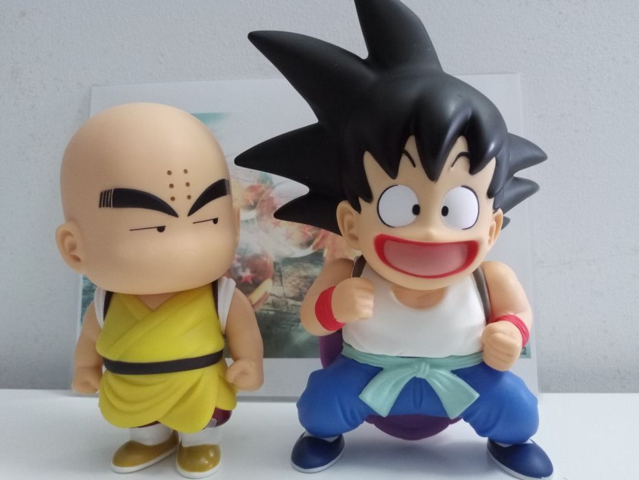 Goku e Krilin Dragonball Z Novo, figuras articuladas