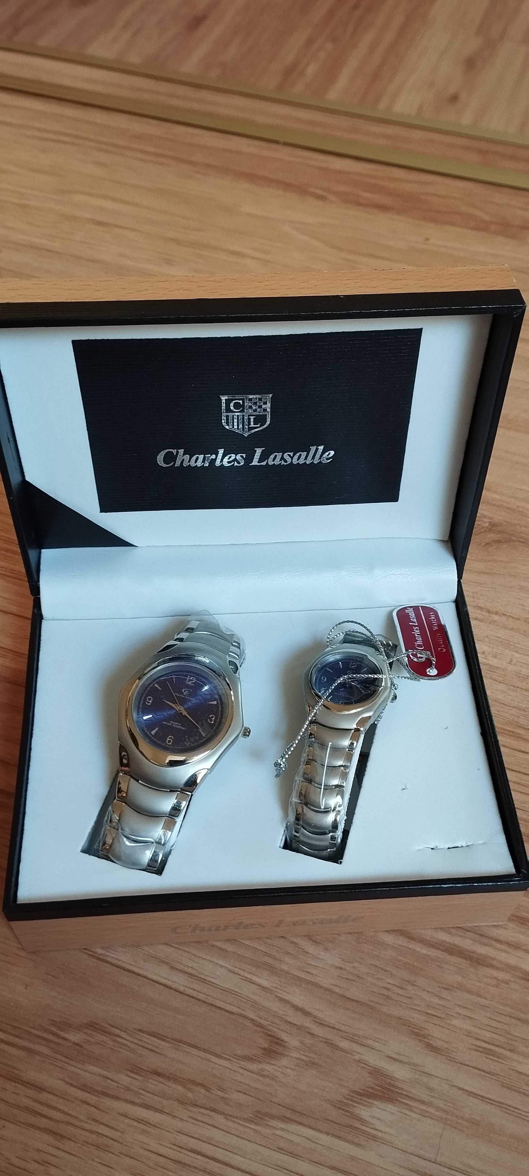 Nowe zegarki zestaw Charles Lasalle Casio