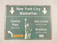 Plakat Metalowy  NEW YORK CITY 3D reklama