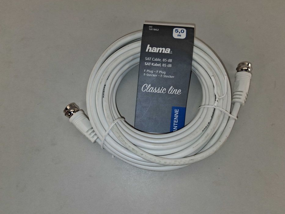 N216 Kabel SAT Hama Classic Line 5,0 m 85 dB Wtyk F - Wtyk F