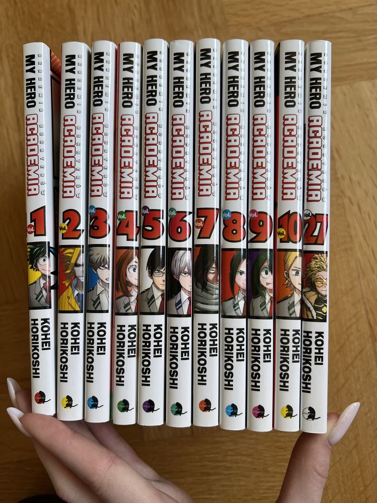 Mangi my Hero Academia akademia bohaterow 11 tomów