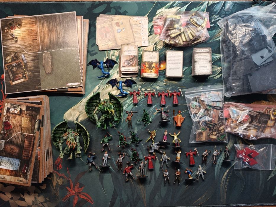 Posiadłość Szaleństwa 2 edycja - pomalowane figurki, stan idealny