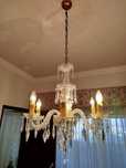 Candeeiro de tecto em cristal