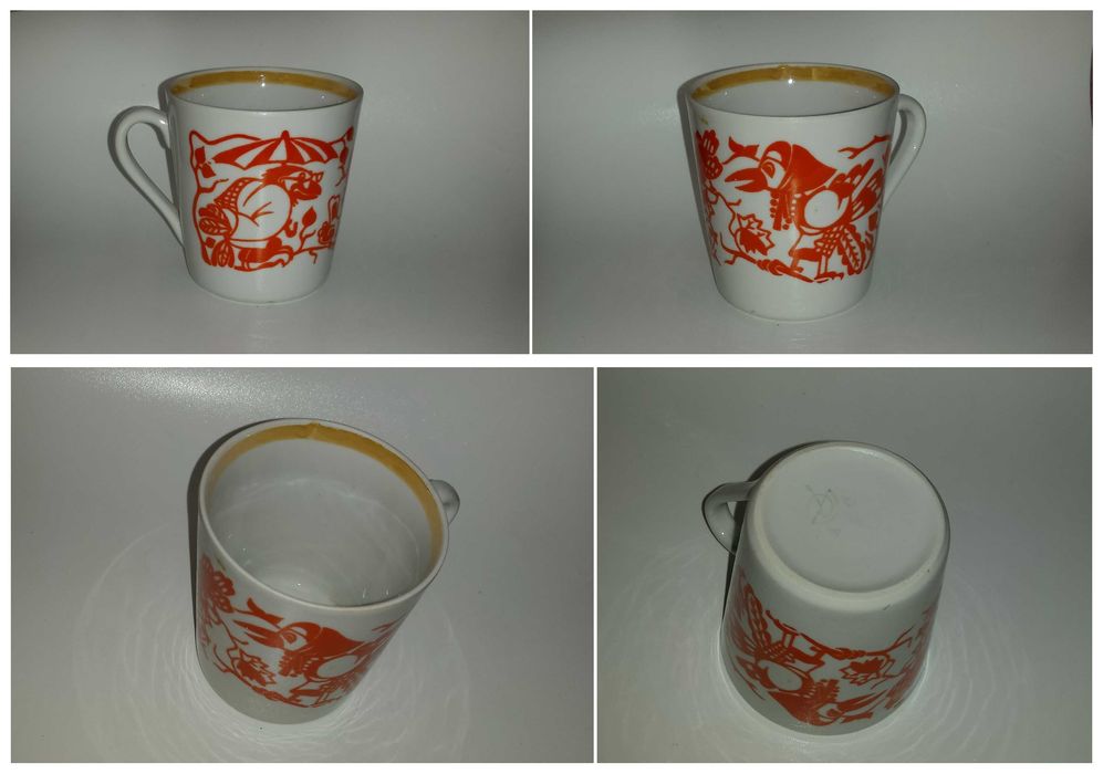 Посуда Лот Детские чашки Сорока-ворона СССР