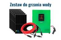 Zestaw do grzania wody 6 paneli 415W przetwornica Volt. Nowe Gwarancja