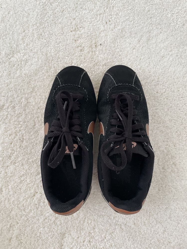 Buty Nike Cortez Wmns 36 22.5cm 35.5 czarne różowe złoto
