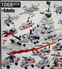 Лего Военный корабль 1068 деталей+6 фигурок НОВЫЙ