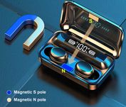 Беспроводные наушники TWS F9, powerbank 2200, влагозащита
