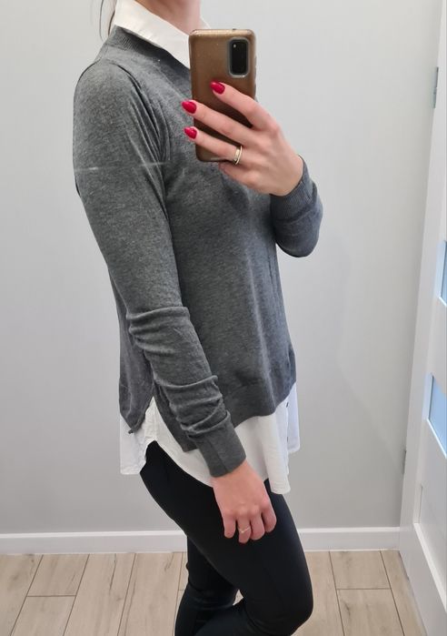 Bluzka z kołnierzykiem (a'la koszula) S H&M MAMA